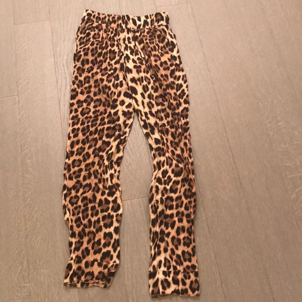 Zara leopard comfy pants